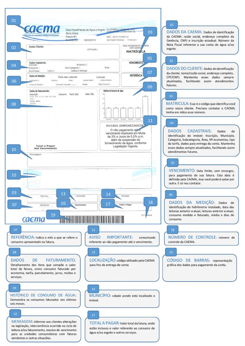 caema 2 via - entenda sua conta