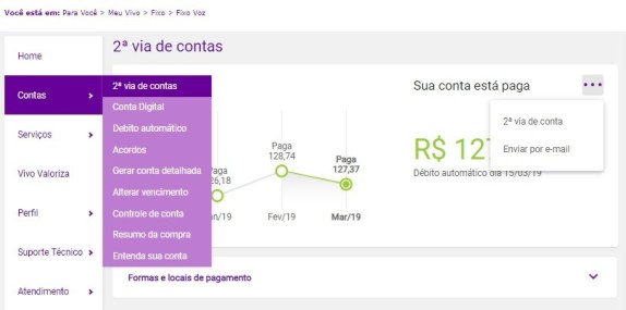 vivo 2 via, telefone vivo e fatura vivo vivo 2 via, telefone vivo e fatura vivo